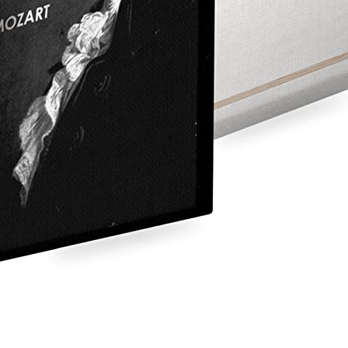 Tableau Décoratif Mur Vide Toile Imprimée Poster Citation Mozart - 2