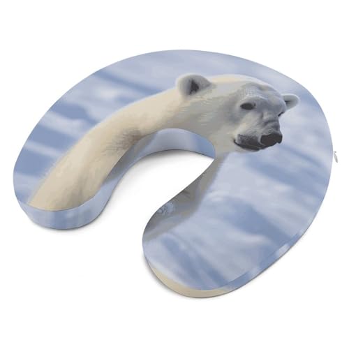 Almohada viscoelástica U en forma de viaje 30 cm miniatura 6