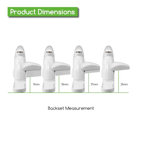 Genius® Cockspur Window Handle 9mm to 21mm White - Left Hand - Image 4