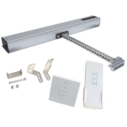 WhAeoy Attuatore Elettrico per Apertura Finestre, Corsa 300 Mm -800 Mm, con Interruttore di Controllo Remoto, Apertura Motorizzata, Forza di Chiusura 400 N/antifurto, per Lucernari,300mm-image