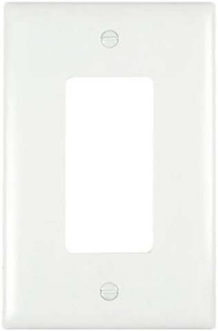 Pass & Seymour TPJ26W Series WHT 1G Deco Jumbo Plate, White