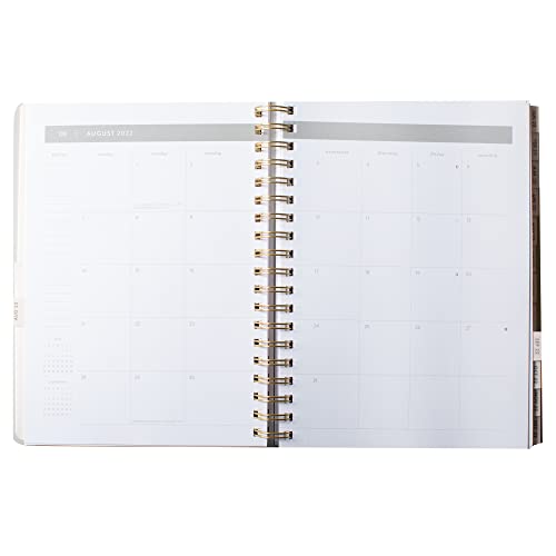 Fringe Studio 2023 Spiral Planner, Aug 2022 - Dec 2023, 17 Month Weekly And Monthly, Faux Leather Cover, Standard Black ", 236 Pages, 9.785" X 6.75" (844501) #TOP3