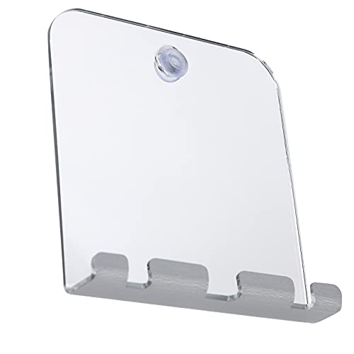 Bathroom Mirror, Square Holder Mirror with Hook for Salon for Home
