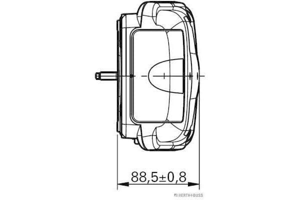 Herth+Buss Elparts 83840685 Heckleuchte