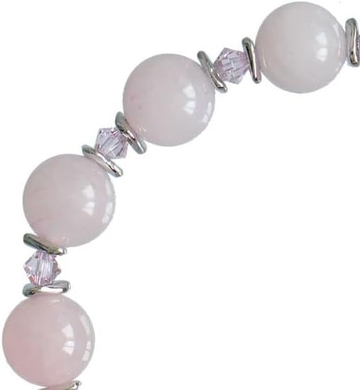 Sine Cera Rosary Bracelet Rose Quartz 10mm - Image 4