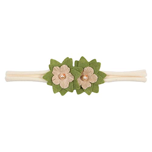 Nishine Baby Mädchen Nylon-Stirnbänder und Schleifen Kleinkind Glitzer Schleife Haarbänder Neugeborene Haarschmuck Geschenk Party Dusche - - Normal