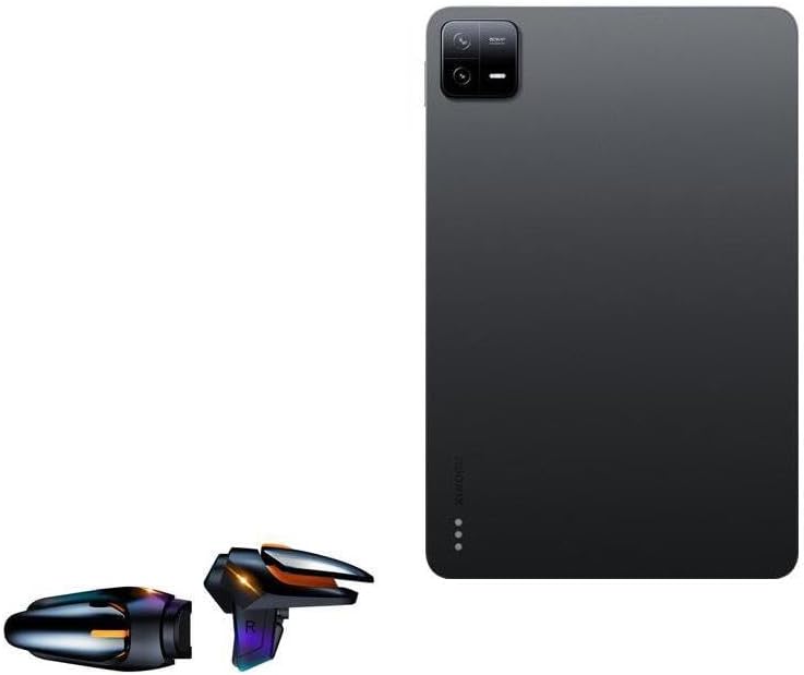 BoxWave Gaming Gear Compatible with Xiaomi Pad 6 Pro - Touchscreen QuickTrigger Auto, Trigger Buttons Autofire Gaming Mobile FPS - Jet Black