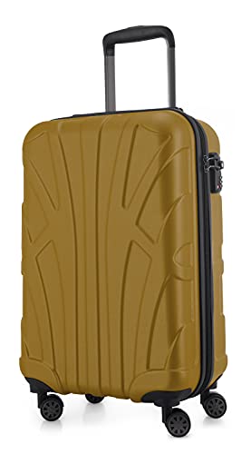 Suitline - Maleta De Mano Rígida, Trolley 4 Ruedas, Tsa, 55 Cm, Aprox. 34 Litros, 100 Abs Mate, Oro De Otoño Suitline - Maleta De Mano Rígida, Trolley 4 Ruedas, Tsa, 55 Cm, Aprox. 34 Litros, 100 Abs Mate, Oro De Otoño