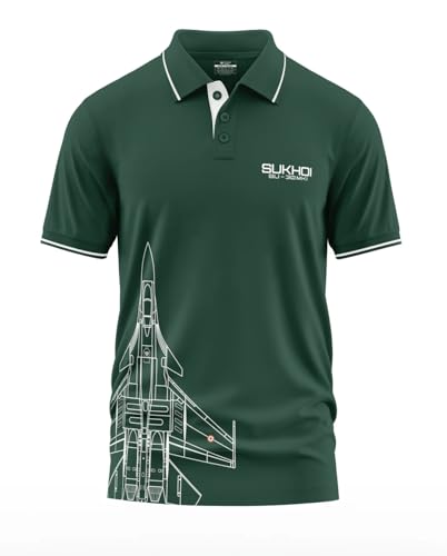 Image of WarriorWorld Men's T-Shirt Cotton Fabric Stylish with Fighter Jet Design -Casual & Office Wear