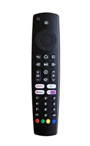 REMOtech Replacement Remote Control for Grundig Smart TV 43VLX7010, 55VLX7010, 55VLX7020, 65VLX6000, 65VLX7010 - IR Plug & Play, Netflix/YouTube/TV+ Direct Buttons, Numeric Keypad, No Voice Function