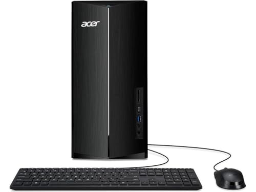 Acer Aspire 2025 �f�X�N�g�b�v | Intel i5-14400 10-Core | Intel UHD �O���t�B�b�N�X | Wi-Fi | 64GB DDR5 4TB M.2 SSD | Win11 Pro | 300 W | �u���b�N