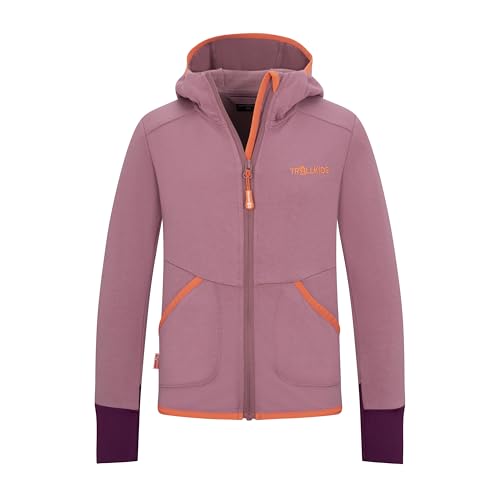 Trollkids Girls Saltfjord Jacket 152, Orchid/Peach