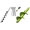 TCBWFY 3x24 Inch Auger Drill Bit for Planting - Easy Planter Garden Auger - Bulb & Bedding Plant Augers,TCBWFY 4"x12" Auger Drill Bit for Planting Digging Holes,Garden Plant Flower Bulb Auger