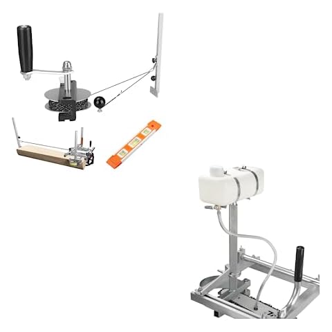 HOTYELL Chainsaw Mill Winch Kit and Oiler Kit for Chain Saw Milling Cover