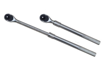 GrecoShop Kit 16 Bussole Poligonali 3/4" in Cromo Vanadio con Cricchetto Telescopico