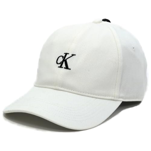[カルバンクライン] ck キャップ 帽子 ロゴ モノグラム コットン MONOGRAM EMBROIDERY BASEBALL CAP Bright White 4G5002G 110 [並行輸入品]