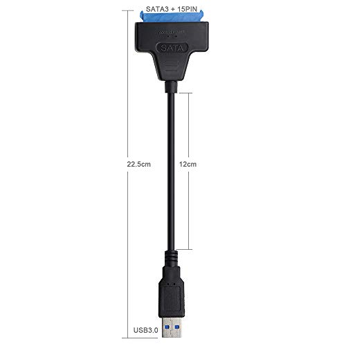 Cable adaptador SATA a USB 3.0 para disco duro 2.5" miniatura 2