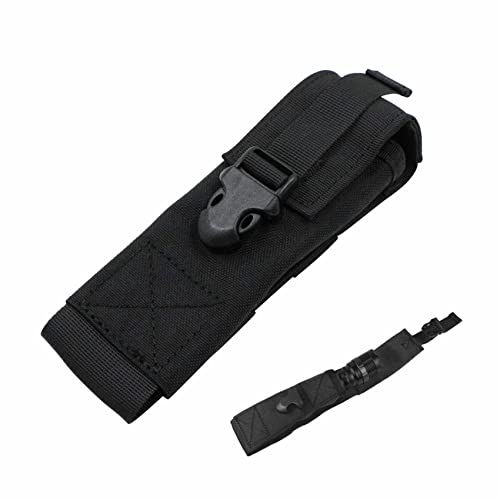 Étui Lampe Torche Poche Holster Case Porte - 3 x 23 x 5 mm tactique lampe torche pour ceinture porte-torche portable chasse accessoires d'éclairage,Etui Nylon Protection Accessoire Lampes Torches