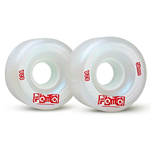 Fomoteam Roller Skate Wheels Outdoor Or Indoor 58Mm*32Mm 82A (Set Of 8) (Sparkling Pink) #TOP14