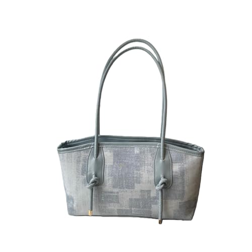 ZCABYBD Bolso Mujer De Hombro para IR Al Trabajo A La Moda, Mano Gran Capacidad con Color En Contraste, Simple Y Versátil-Azul