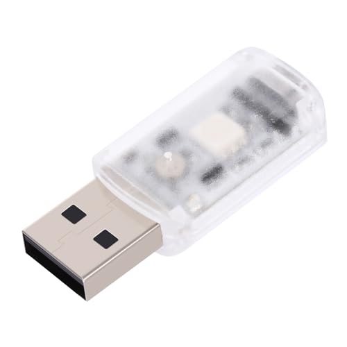 HEALLILY Luz LED USB para Interior de Coche Mini Luz Decorativa Accesorio de con de Cambio por Sonido Bajo Consumo y Fácil Instalación