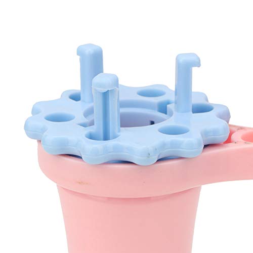 Tiiyee Carretel de tricô, conjunto de mini tricô, kit de gancho de crochê de malha de lã de malha de