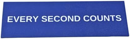 Chatelet Every Second Counts Wall Sign | Inspiring Kitchen Decor | 9.25" x 3" | Made in USA