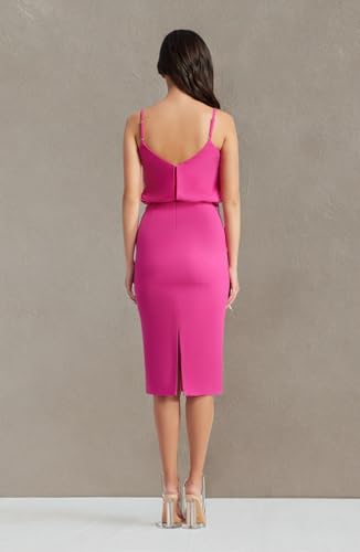 Image of Dress The Population Women's Alondra Blouson Tank Pencil Skirt Midi Dress