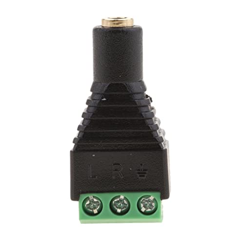Image of 3.5mm Stereo TRRS Audio Vedio Female to 3 Screw Terminal Female Connectors