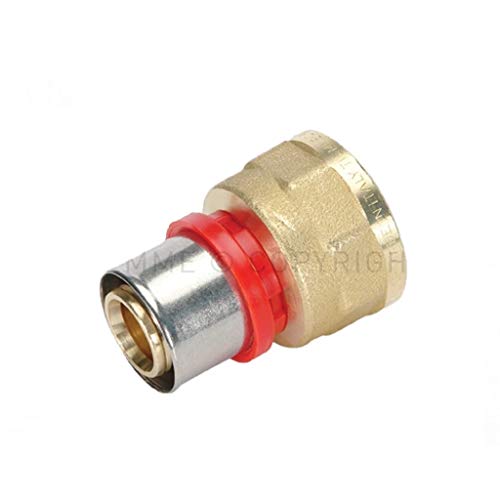 Raccordo A Pressare Dritto Femmina 18 X 1/2 Multistrato Tiemme