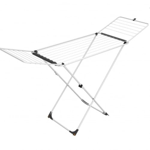 Vileda Tendedero Universal con Patas en X | Fácil de Usar | Rápido de Montar | 18m para secar | Soporte Calcetines | Fácil de Transportar Gracias a Sus Ruedas