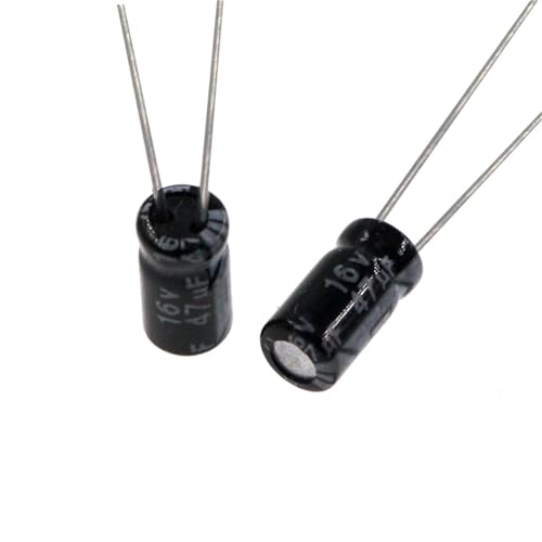 Condensateur 47uF 16V radial miniature 4x7mm haute précision en aluminium - Lot de 50