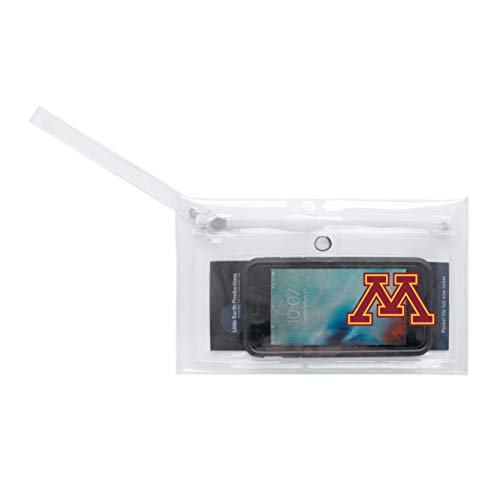 Image of Littlearth - LIWXY NCAA Minnesota Golden Gophers Unisex Ncaancaa Ticket Wristlet, Clear, 9 inch by 5.25 inch