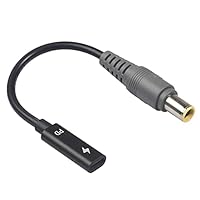 MeterBew1147 Typ-C-Buchse auf 7,9-Stecker gerader Kopf mit Induktionschip-Adapterkabel USB-Typ-C-PD-Ladekabel