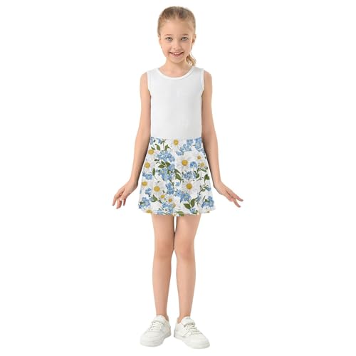 Skirt for Girls with Built in Shorts Flowy Golf Skirts for Little Girls Sports Skirts for Kids with Pockets3