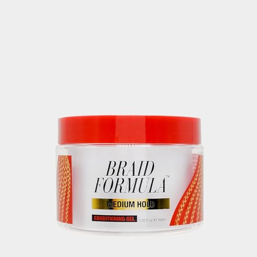 EBIN NEW YORK Braid Formula Conditioning Gel, Medium Hold, 6.35oz | Great for Braiding, Twisting, Edges, No Residue, No Flaking, Strong Hold, High Shine, Smoothing with Clean & Aloe Vera Scent