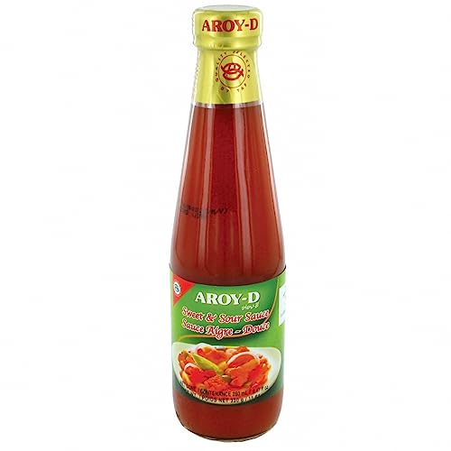 Sauce Aigre-Douce AROY-D thaïlandaise : Lot de 4 de 280ML pour vos soirées wok en famille