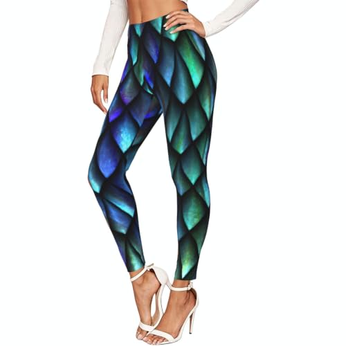 Leggings de dragón 3D elásticos y opacos para mujer perfectos para correr