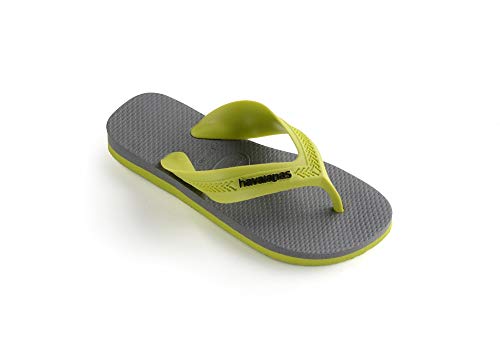 Chinelo Max, Havaianas, Meninos, Verde/Cinza, 29/30