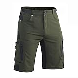 Wasserabweisend---- Mountainbike-Shorts für Männer ist aus hochfestem Material hergestellt, das lebenswichtigen Schutz bietet, wenn schlammiges Wasser zu Ihnen spritzt.