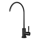 Lyty Stainless Steel Kitchen Sink Drinking Water Filter Faucet,Beverage Reverse Osmosis RO Filtration Faucet Lead-Free - Matt Black