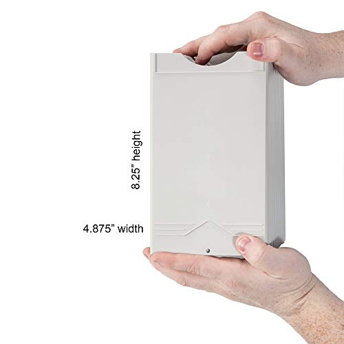 Pyramid Time Systems 400-X Expanding Time Card Rack, Expands To Up To 25 Time Cards, Made Of Lightweight, Durable Plastic, Includes Self-Adhesive Number Labels For Assigning Card Slots, Grey #TOP5