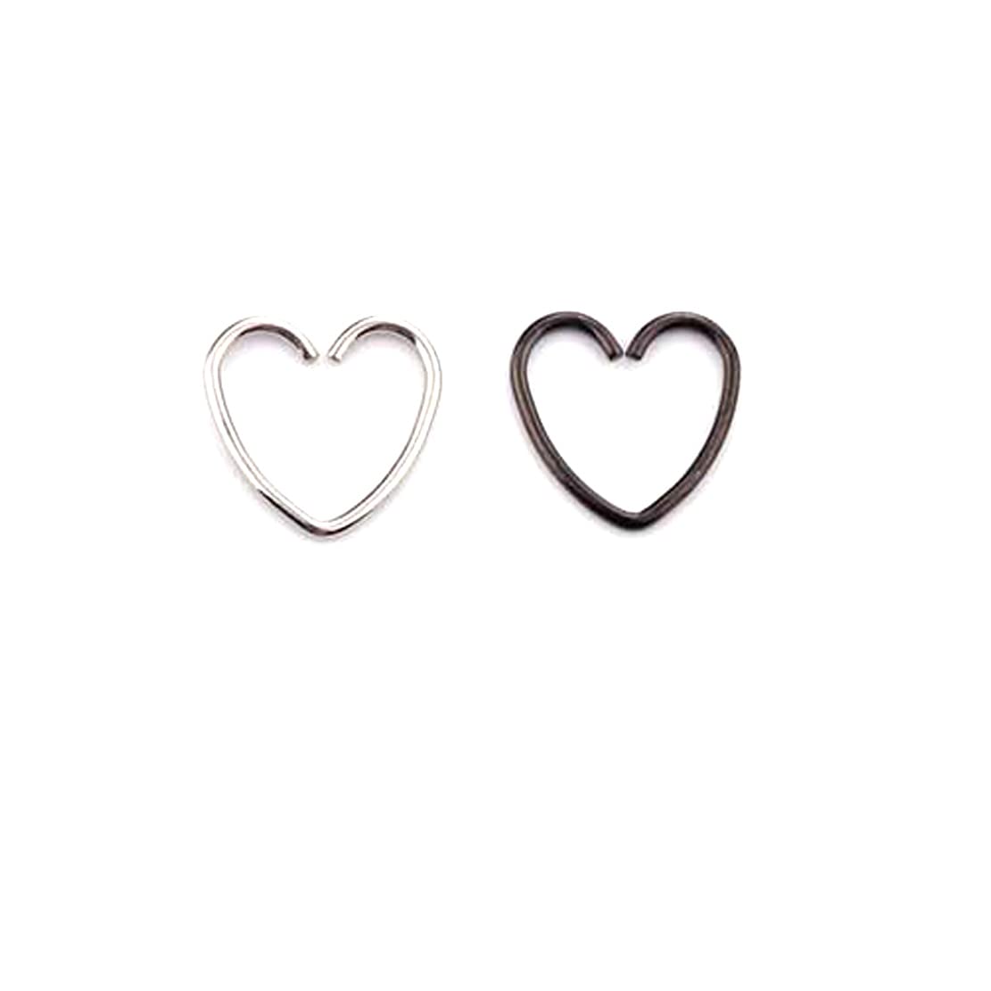 Sorellaz Metal Heart Nose Clip Set: Pack of 2 (SR/FAJEWLA-018) (B0B56DF3L3) Amazon Price History, Amazon Price Tracker