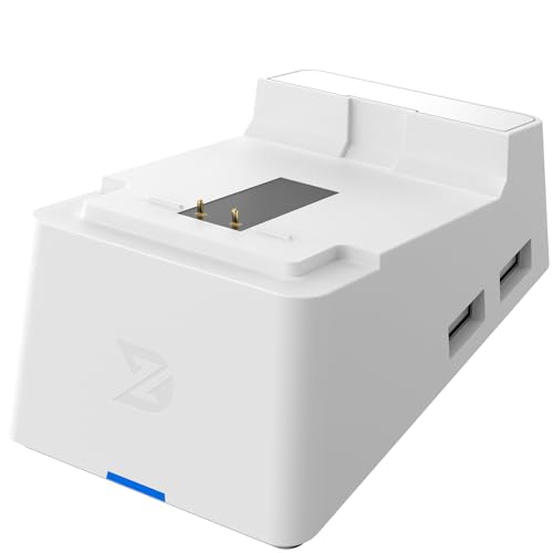 ZD Wireless Charger Dock – QC Fast Charging 4 USB Expansion Ports for ZD O+ Excellence Controller (White)
