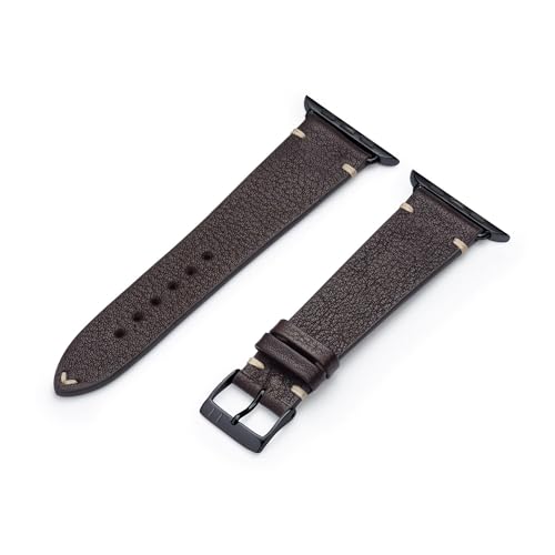 Bracelet Apple Watch en cuir moka Altona pour séries 1 à 9 et SE