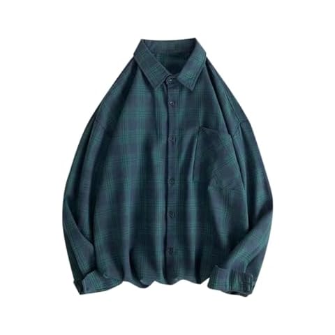 Cardigan à carreaux tendance, Vert, L Cover