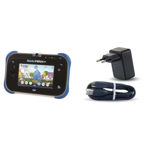 VTech Storio Max 2.0 à Contenu en Français + Adaptateur Secteur Chargeur USB C