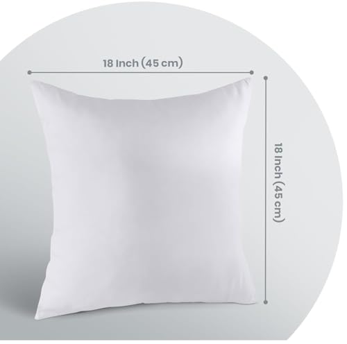 NIGHTSLEEP Pack of 4 Extra Deep Filed 18x18 Inches Cushion Pads Inserts Fillers Scatters