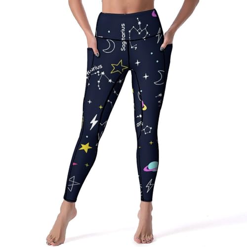 Leggings de sport taille haute anti-glisse - Pantalon de fitness gainant femme S
