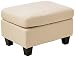 Christopher Knight Home Christabel Beige Fabric Ottoman Footstool